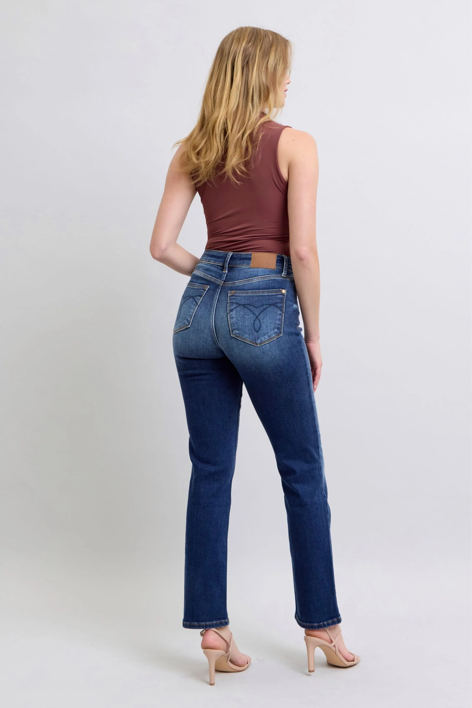Judy Blue Full Size Washed Straight Leg Jeans with Pockets - Image 6