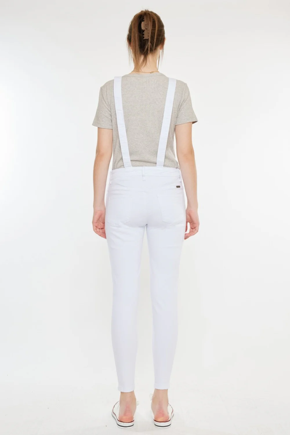 Kancan Distressed Skinny Denim Overalls - Image 2