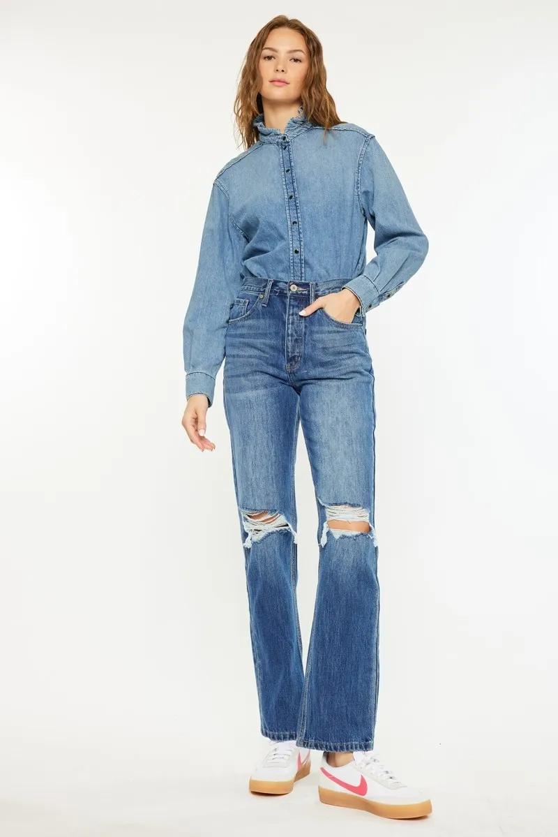 Kancan Ultra High Rise 90's Boyfriend Jeans - Image 2