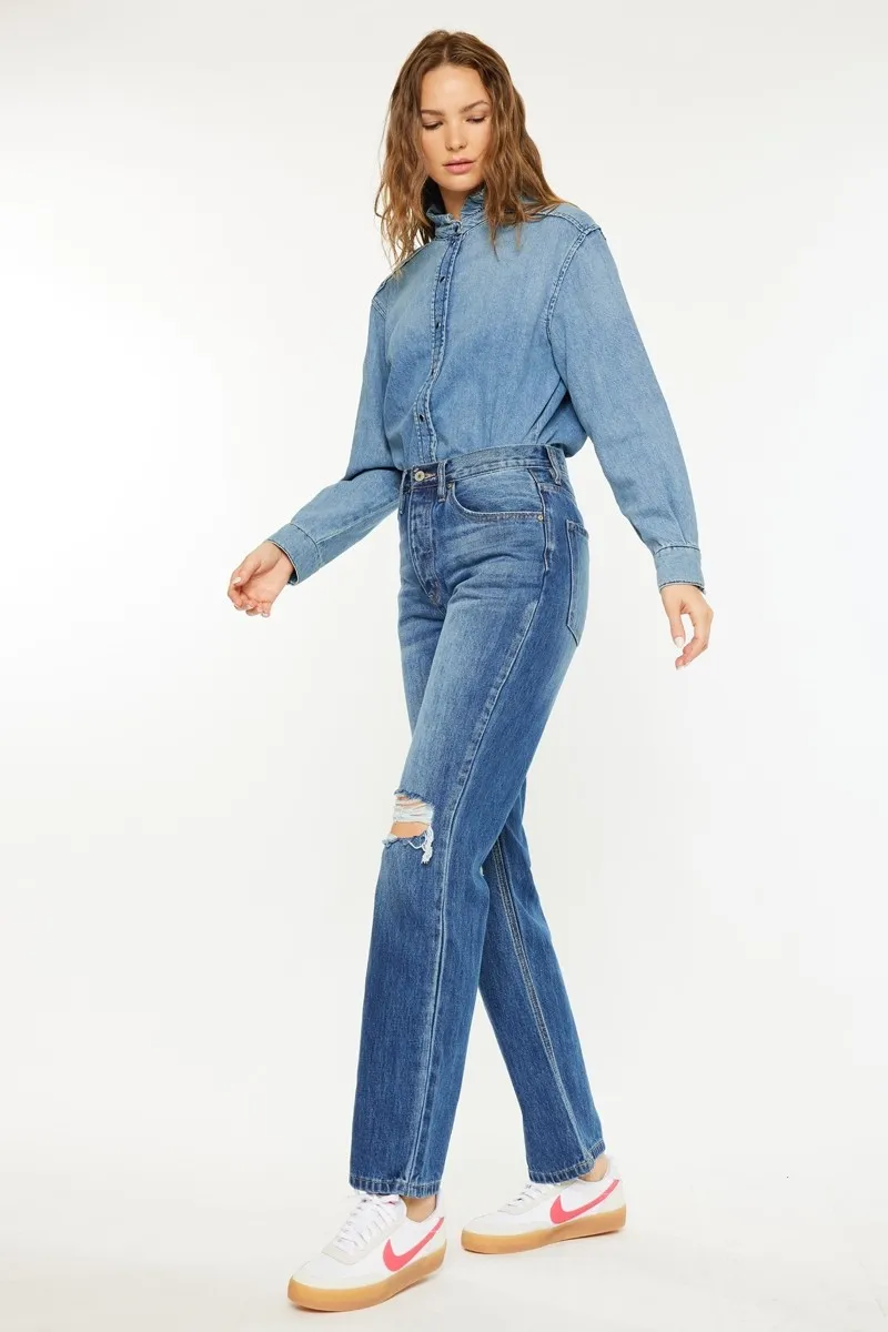 Kancan Ultra High Rise 90's Boyfriend Jeans - Image 6
