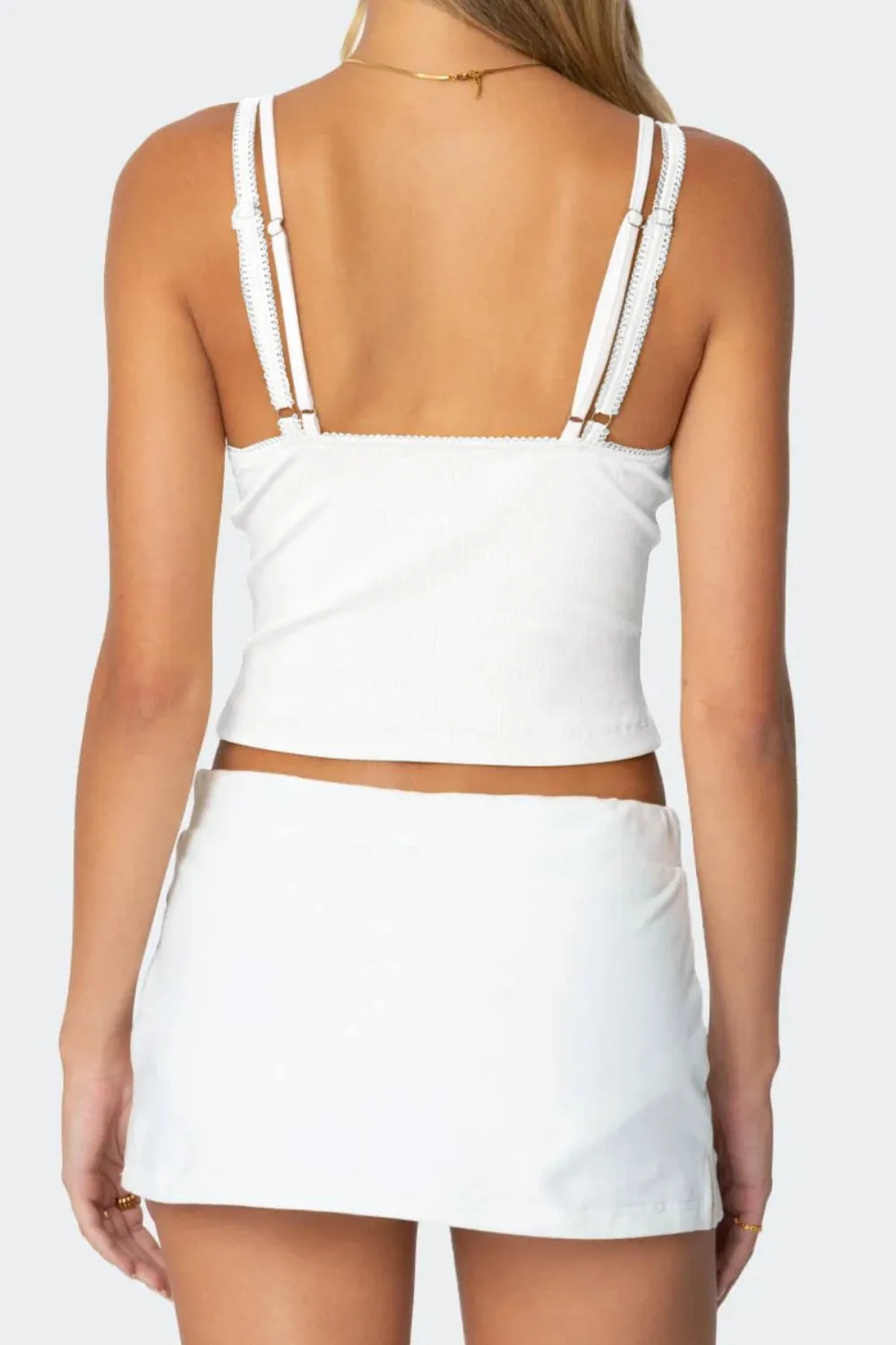 Lace Detail V-Neck Cami - Image 14