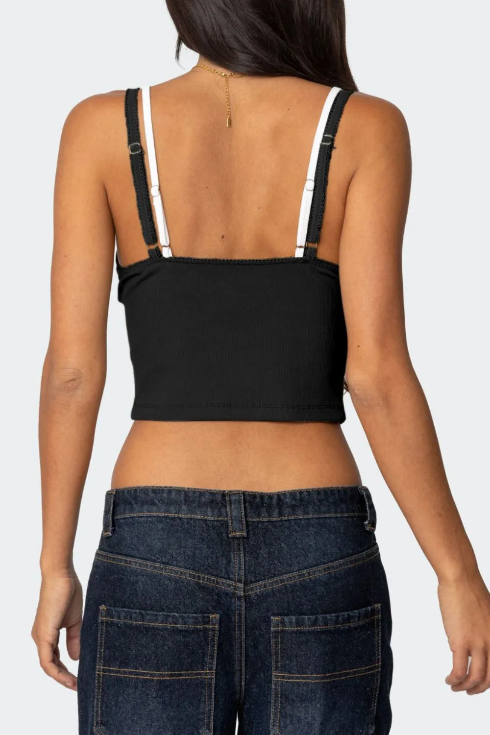 Lace Detail V-Neck Cami - Image 18