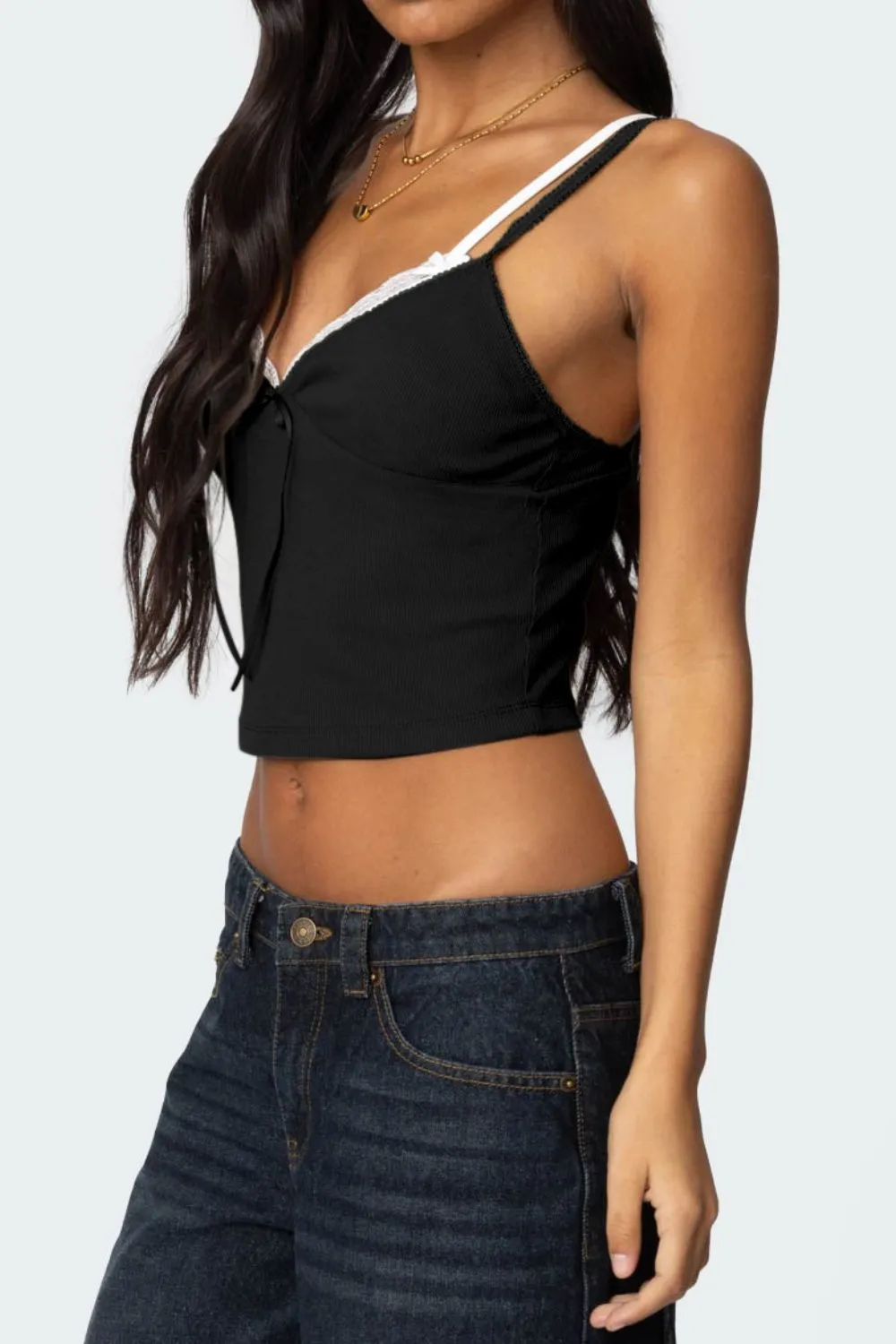 Lace Detail V-Neck Cami - Image 19