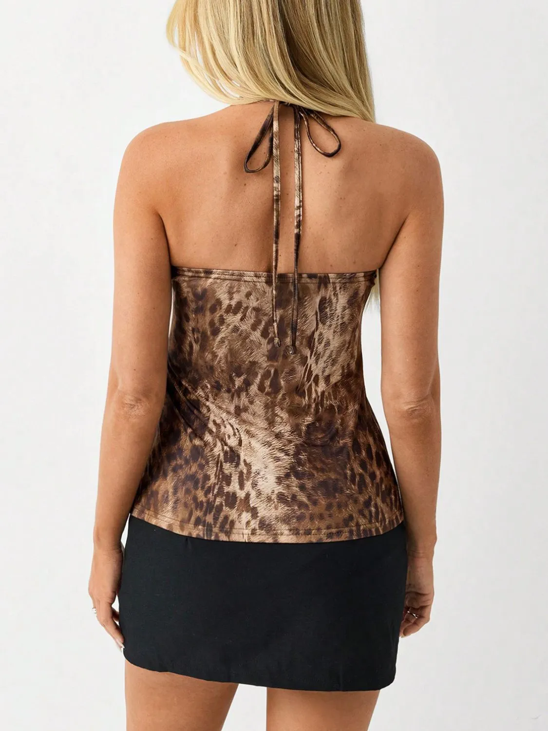 Leopard Halter Neck Cami - Image 4