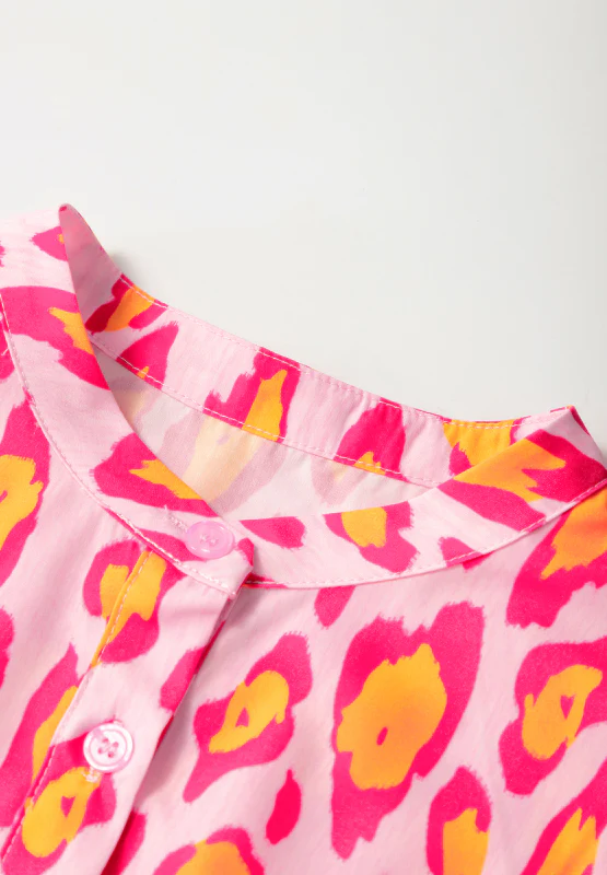 Leopard Print Button Down Long Sleeve Shirt - Image 7