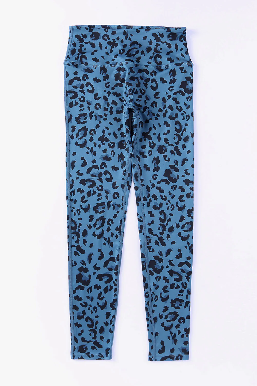 Leopard Print Wide Waistband Leggings - Image 8