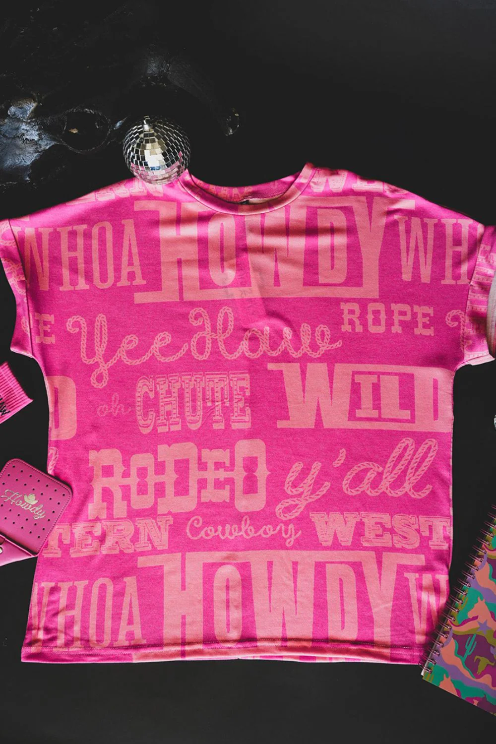 Letter Printed Round Neck Short Sleeve T-Shirt - Image 6