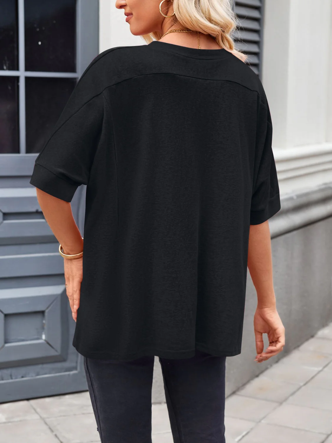 Lovelet Round Neck Half Sleeve T-Shirt - Image 9