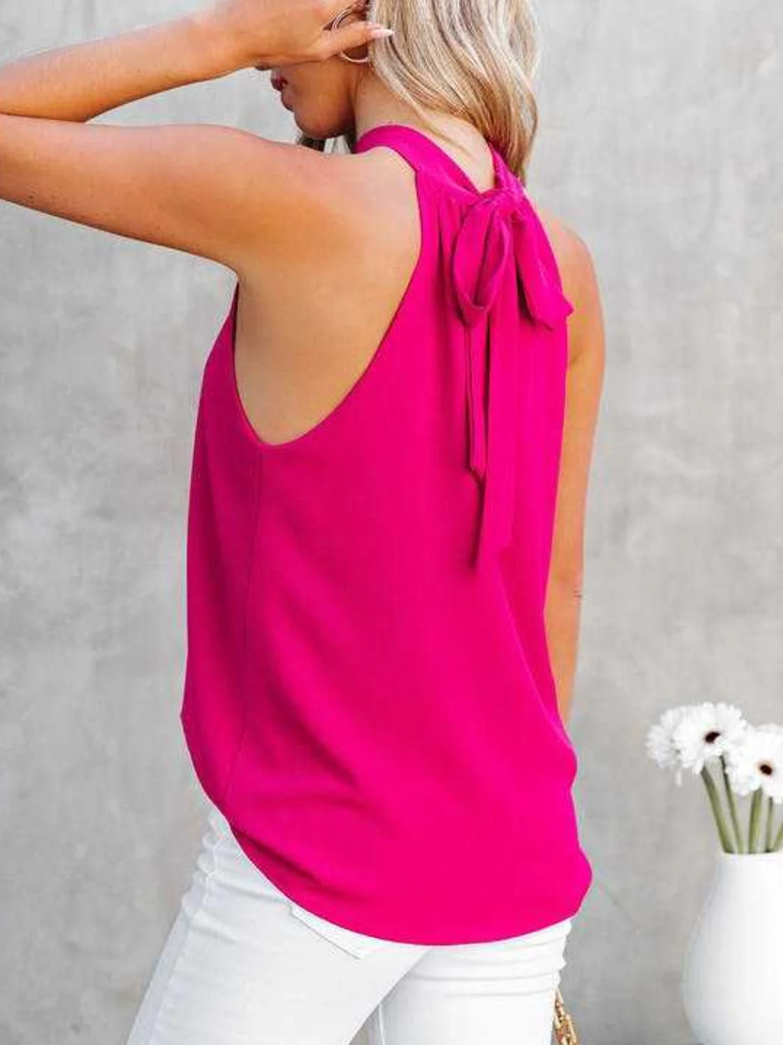 Mandy Cutout Grecian Neck Tank - Image 18
