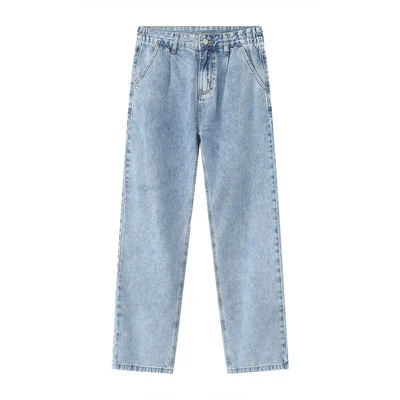 Mid Rise Baggy Jeans with Pockets - Image 5