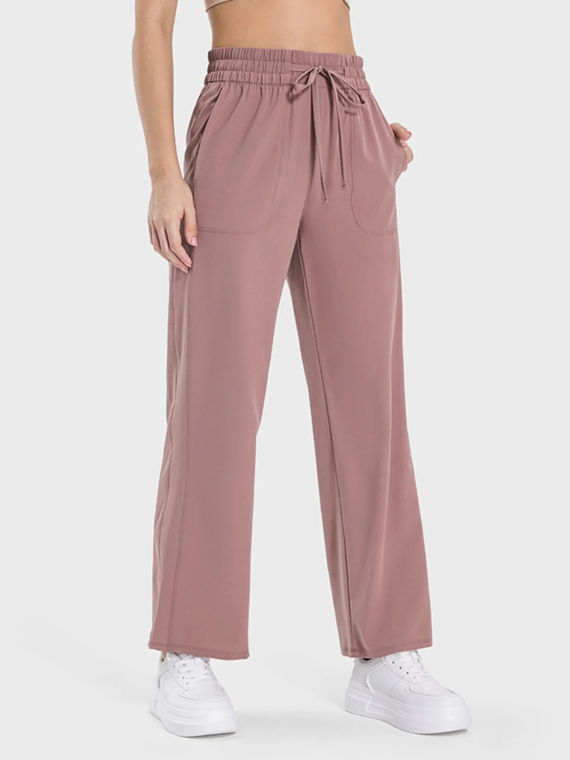 Millennia Drawstring Pocketed Active Pants - Image 8