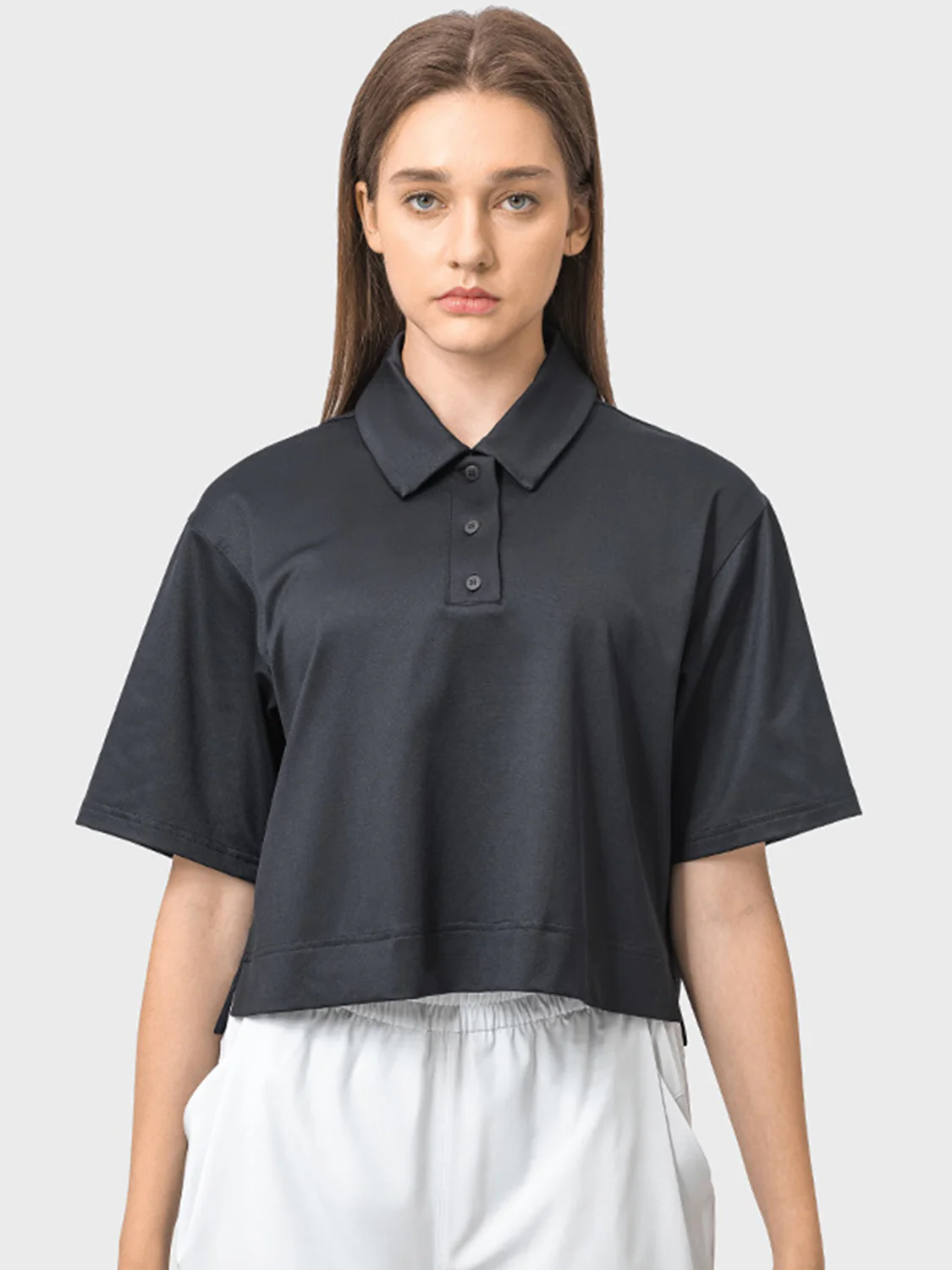 Millennia Half Button Short Sleeve Active T-Shirt - Image 9