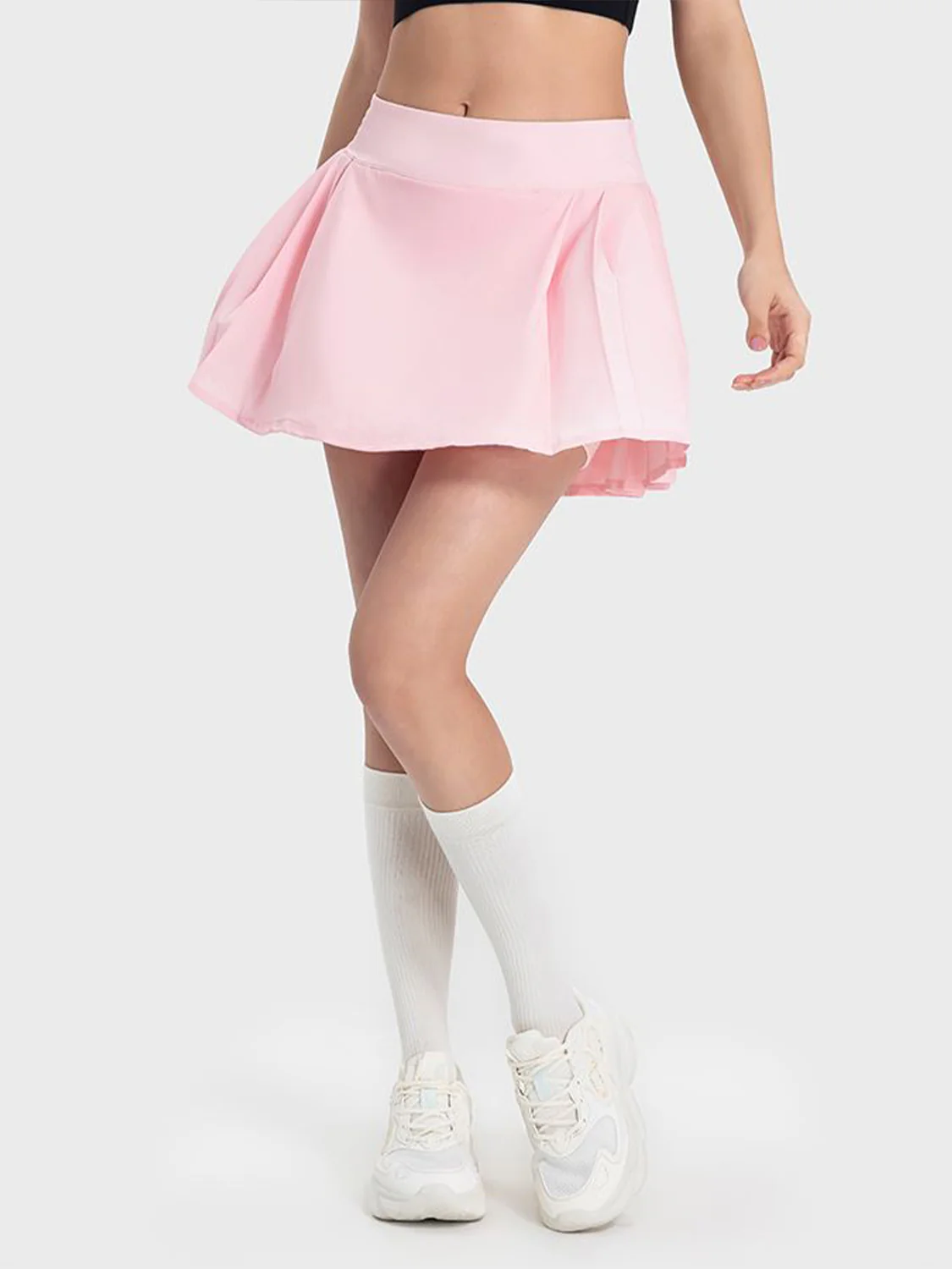 Millennia Pleated Detail Mid-Rise Waist Active Skirt - Image 9