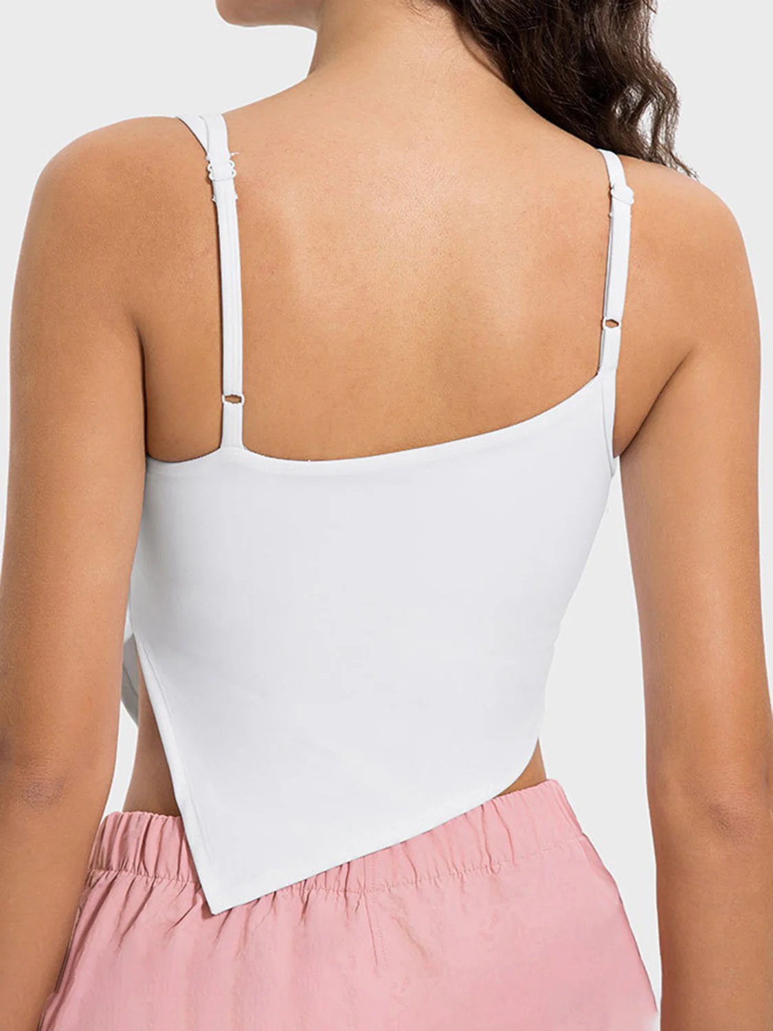 Millennia Slit Asymmetrical Neck Active Cami - Image 5
