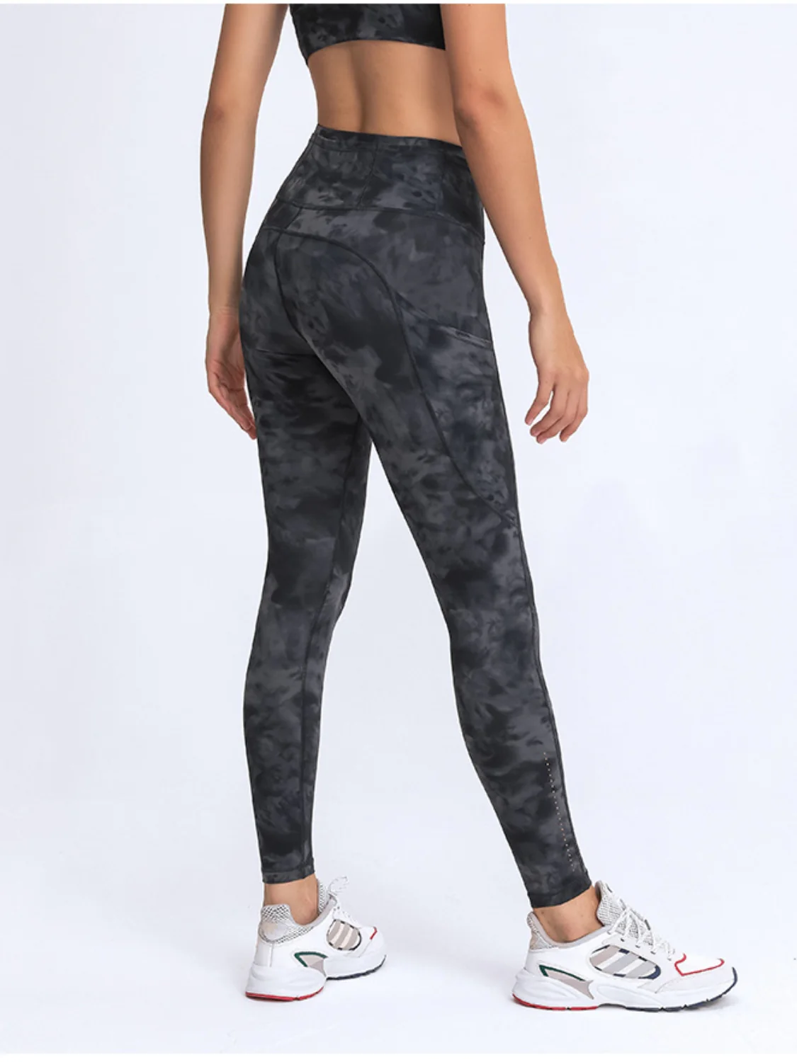 Millennia Wide Waistband Leggings with Pockets - Image 2
