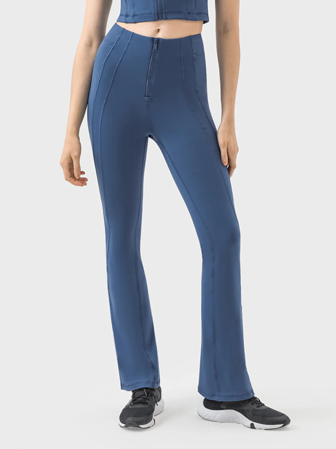 Millennia Zipper Detail High Waist Active Pants - Image 5