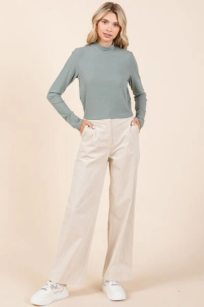 Mittoshop Corduroy Back Elastic Waist Pants - Image 5