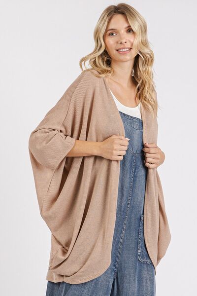 Mittoshop Open Front Batwing Sleeve Cardigan - Image 3