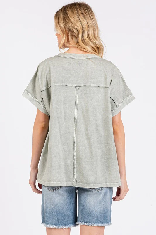 Mittoshop PEACE Round Neck Short Sleeve T-Shirt - Image 4