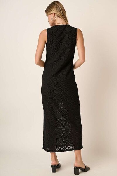 Mittoshop Side Slit Round Neck Sleeveless Dress - Image 4