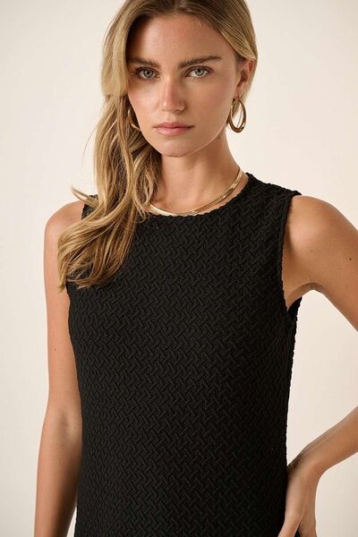 Mittoshop Side Slit Round Neck Sleeveless Dress - Image 5