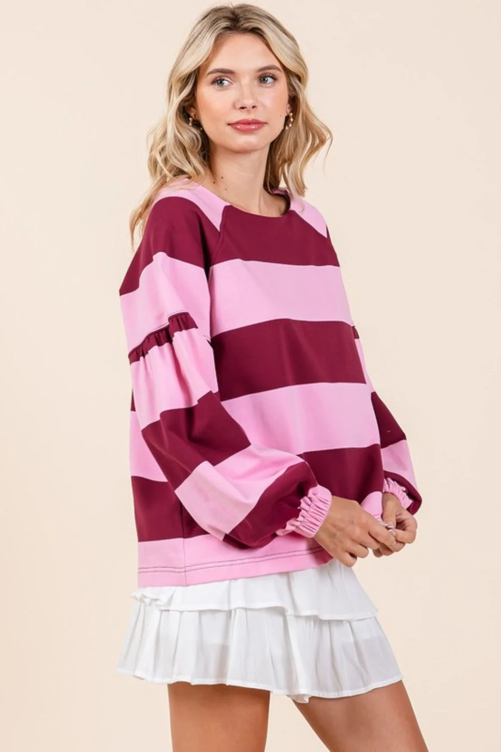 Mittoshop Striped Snap Shoulder Long Sleeve T-Shirt - Image 4