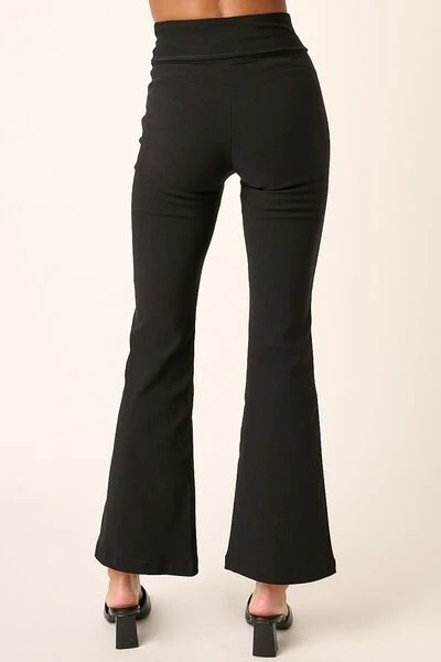 Mittoshop Surplice V Waist Flare Pants - Image 2