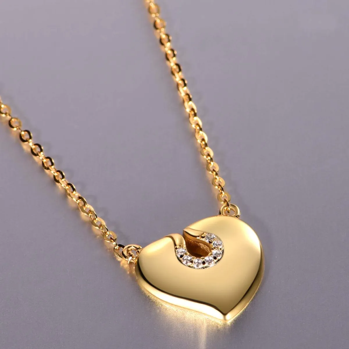 Moissanite 925 Sterling Silver Heart Necklace