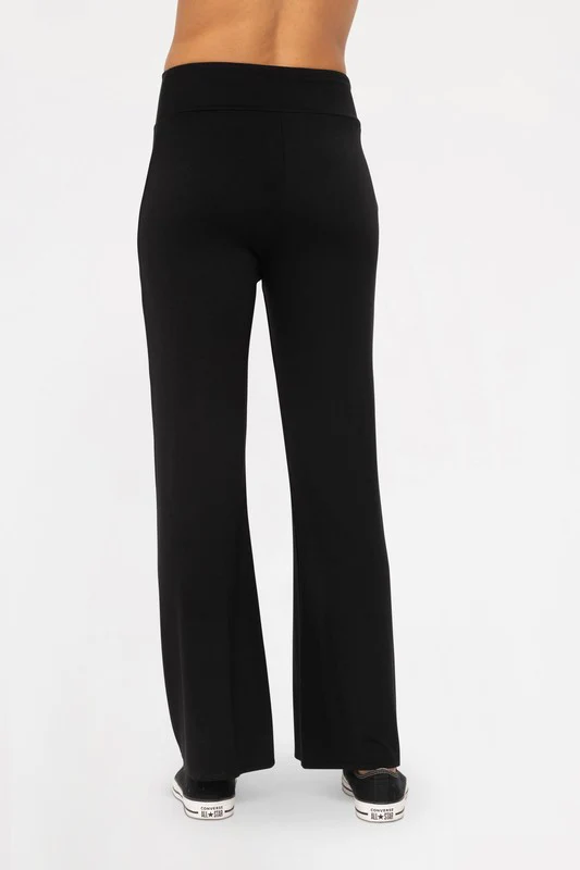 Mono B Cross Pleat Flare Pants - Image 2