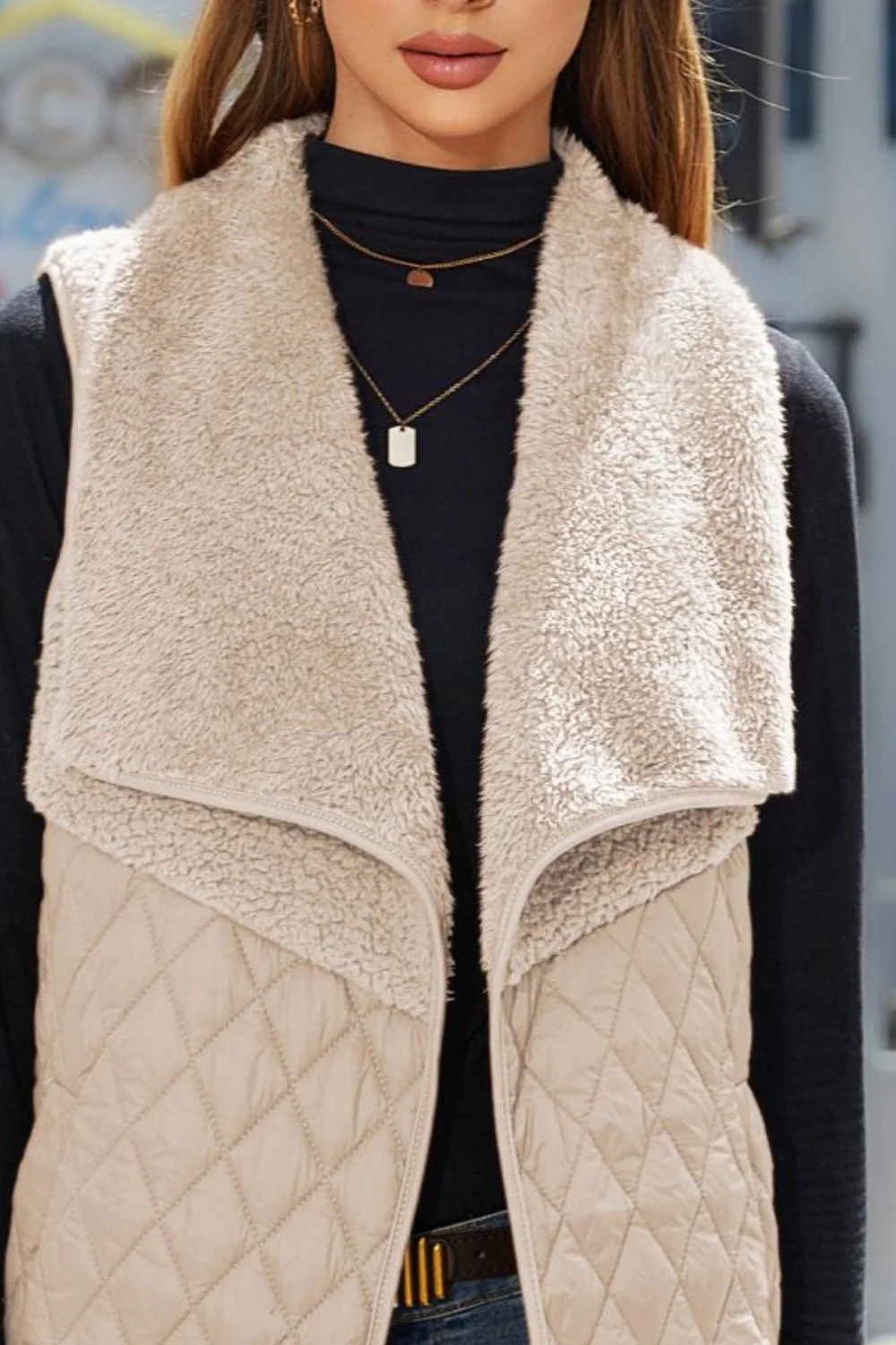 Open Front Collared Vest - Image 14