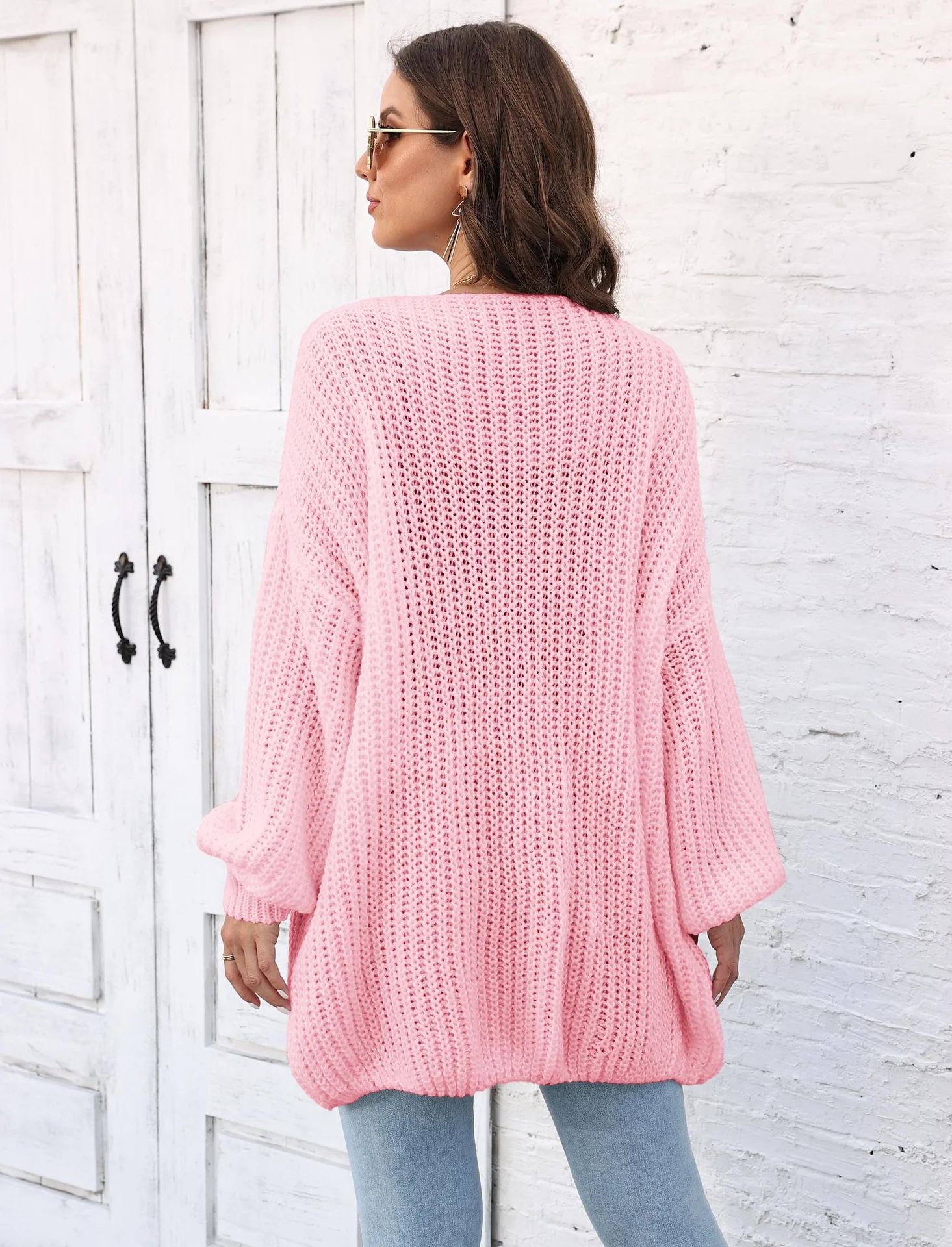 Open Front Long Sleeve Cardigan - Image 17