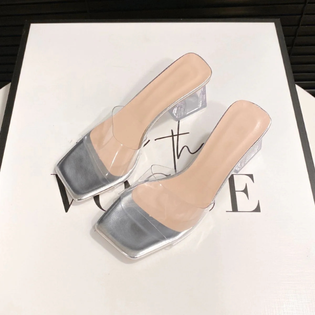 Open Toe Block Heel Sandals - Image 7