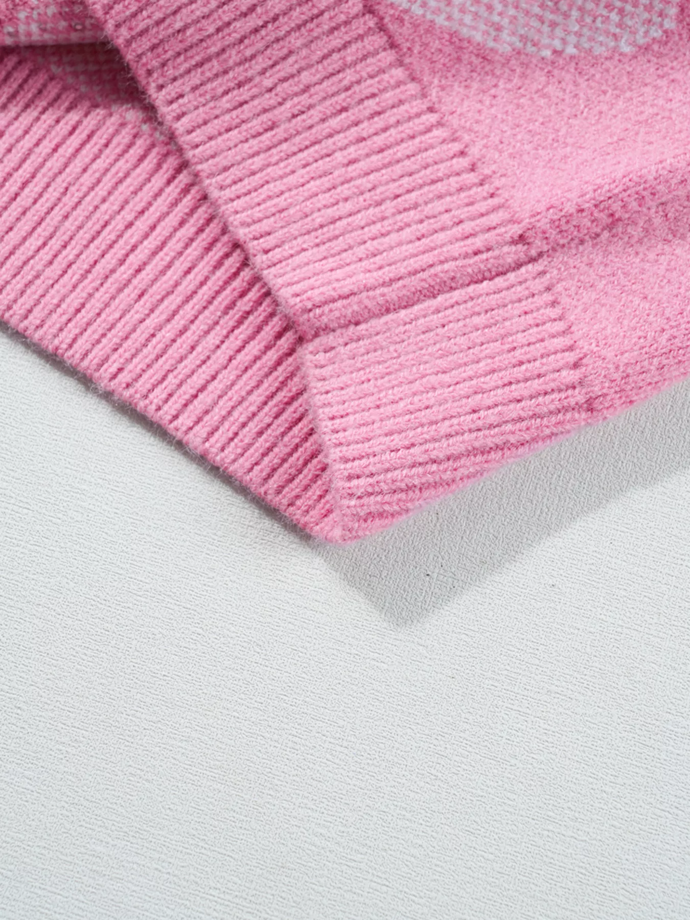 Pearled Heart Print Valentines Crew Neck Sweater - Image 11