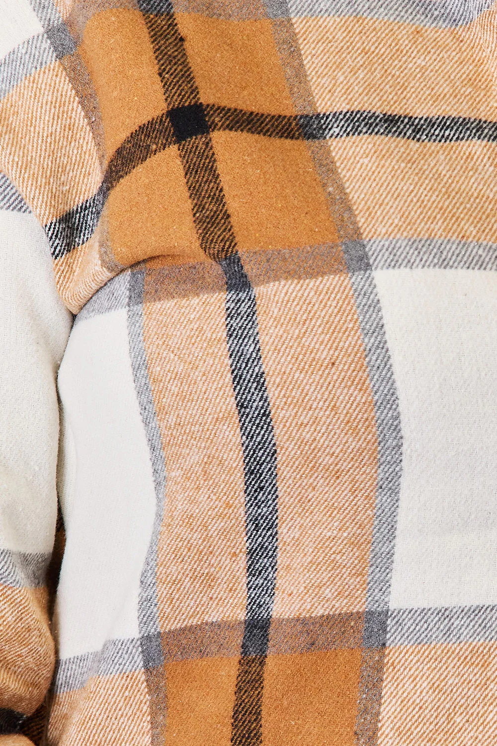 Perfee Plaid Print Dropped Shoulder Shirt - Image 5