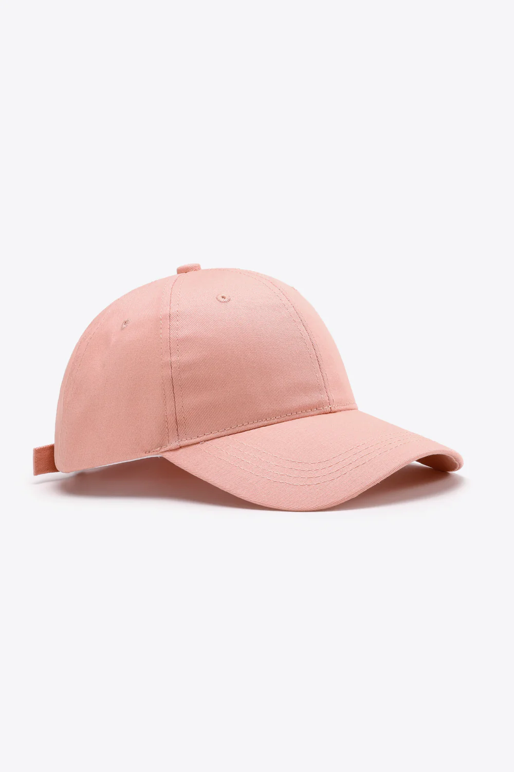 Plain Adjustable Cotton Baseball Cap - Image 21