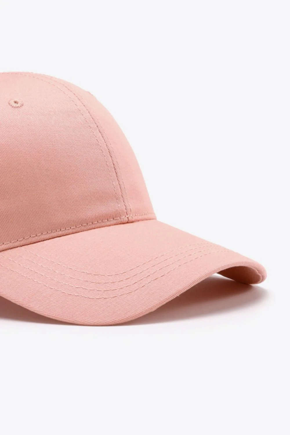 Plain Adjustable Cotton Baseball Cap - Image 23