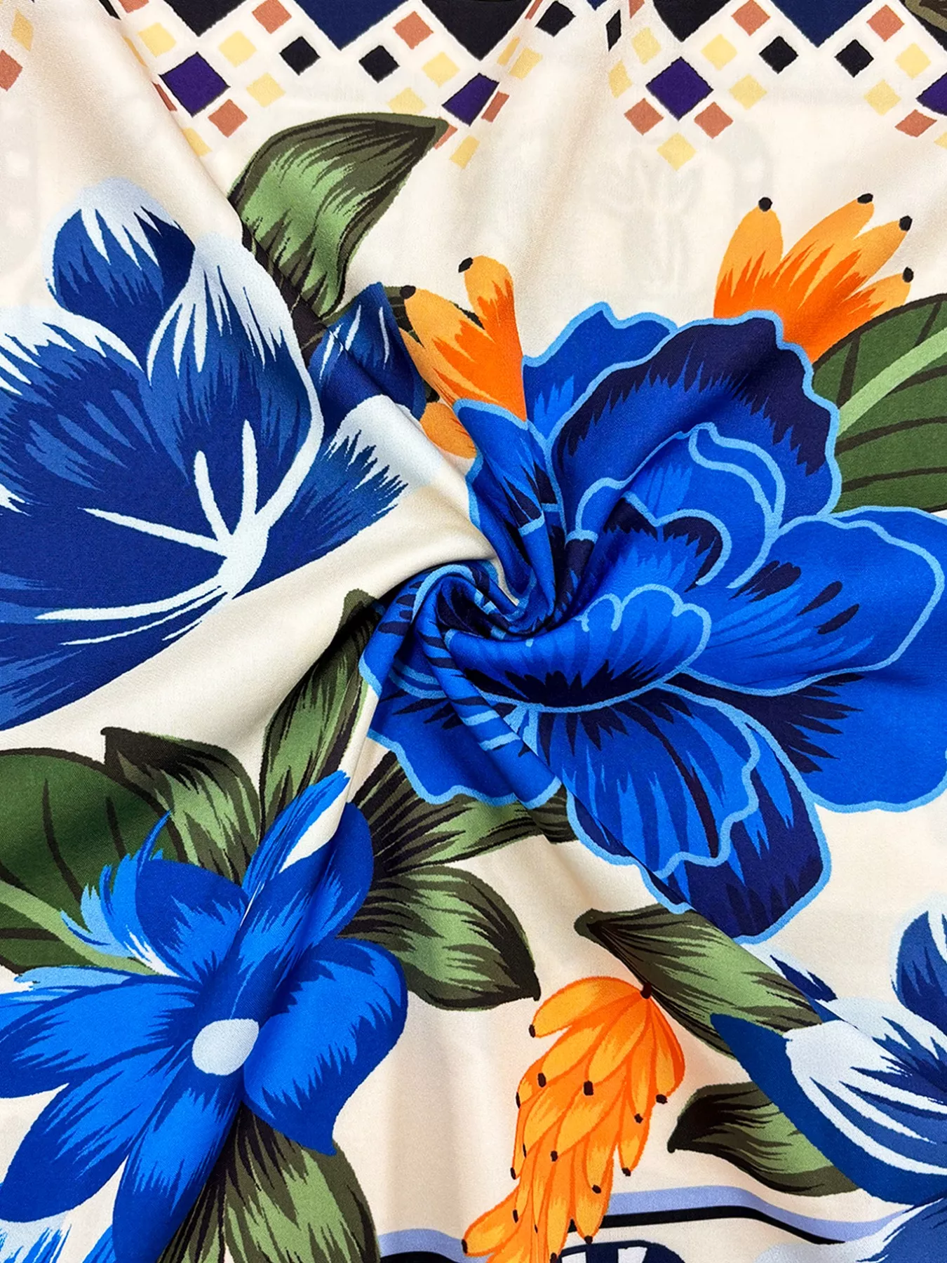 Plus Size Floral Print Spaghetti Strap Maxi Dress - Image 5