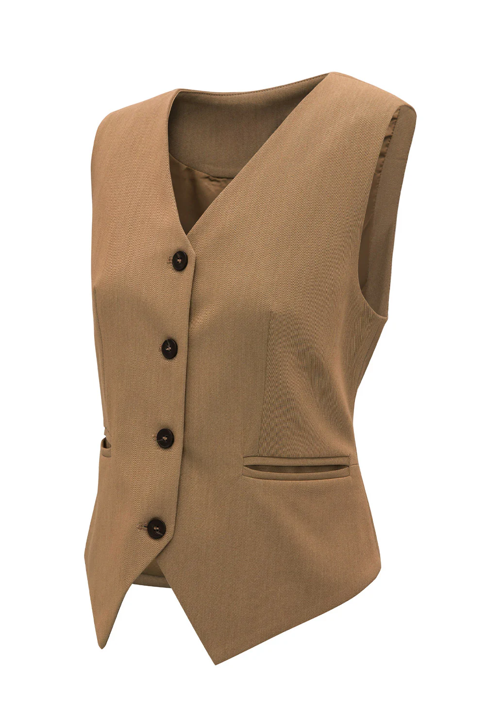Pocketed Button Up Vest - Image 17