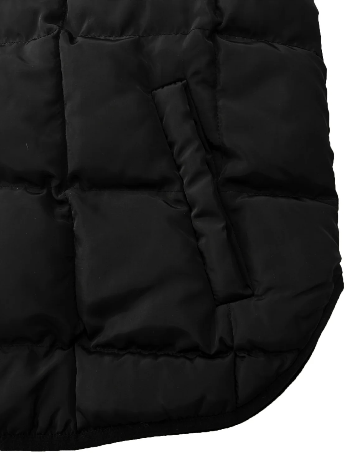 Pocketed Plaid Quilted Zip Up Winter Coat - Image 16