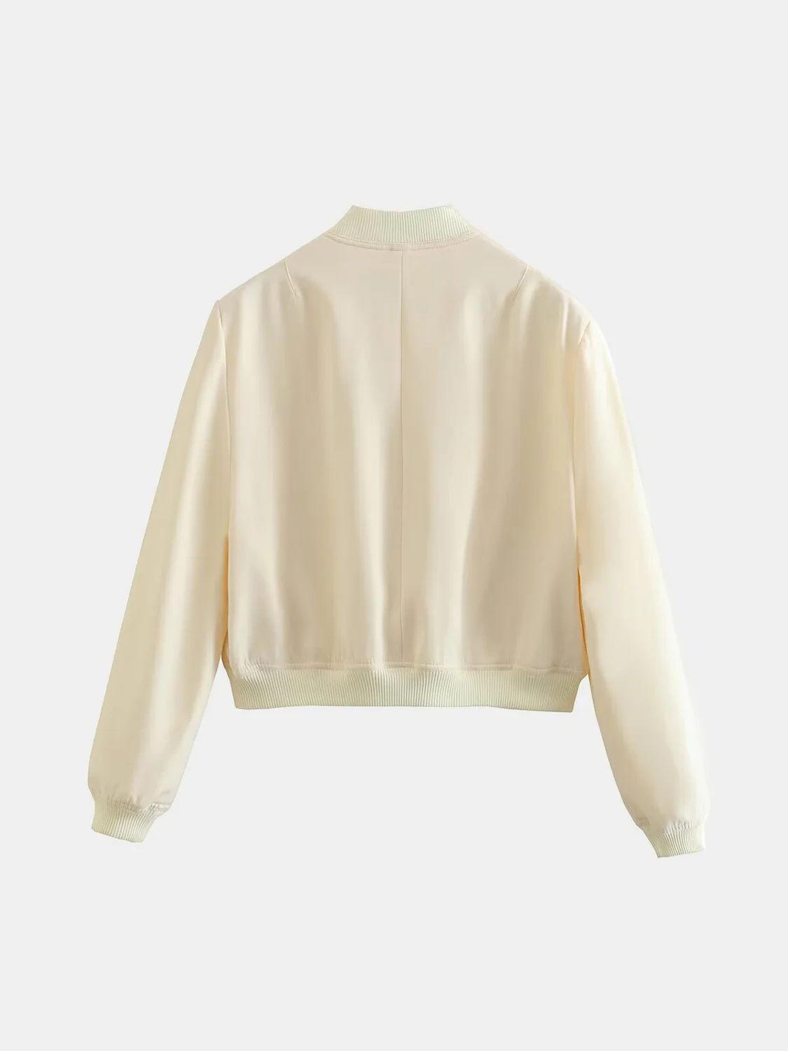 Pocketed Snap Down Baseball Collar Jacket - Image 11