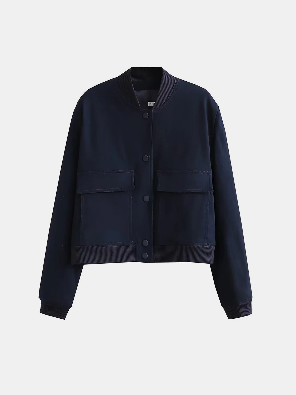 Pocketed Snap Down Baseball Collar Jacket - Image 16