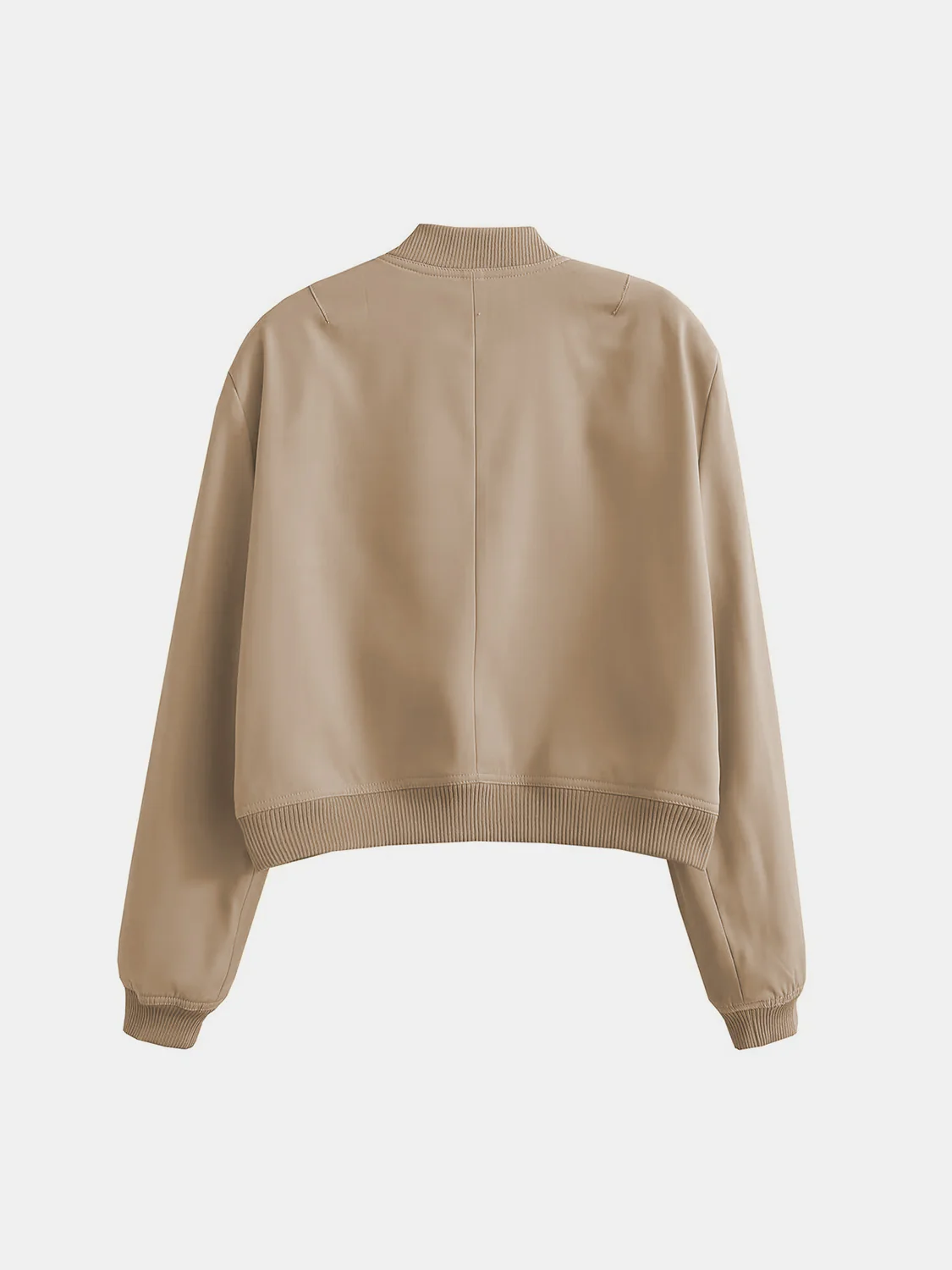 Pocketed Snap Down Baseball Collar Jacket - Image 4