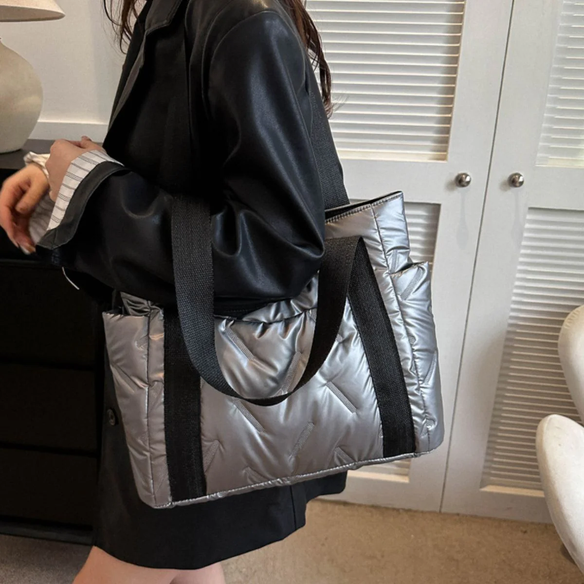 Polyester Tote Bag with Zipper - Image 8