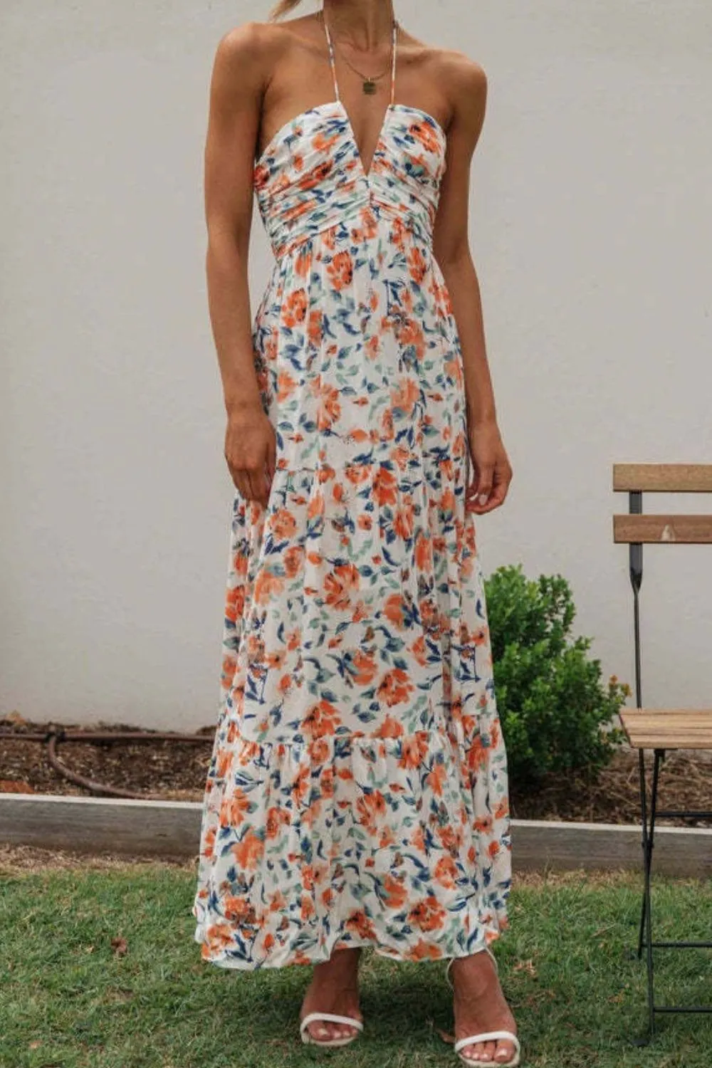 Printed Halter Neck Cami Dress - Image 17