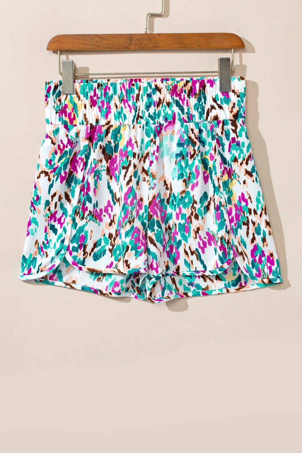Printed High Waist Shorts - Image 3