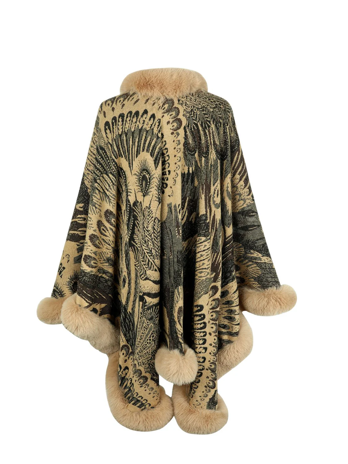 Printed Open Front Poncho - Image 15