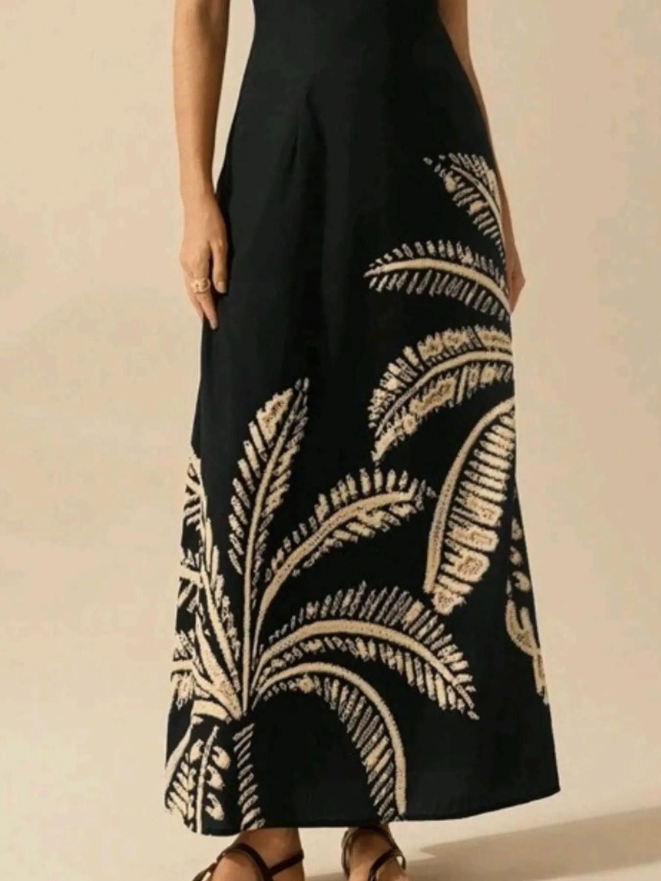Printed Sleeveless Maxi Dress - Image 4