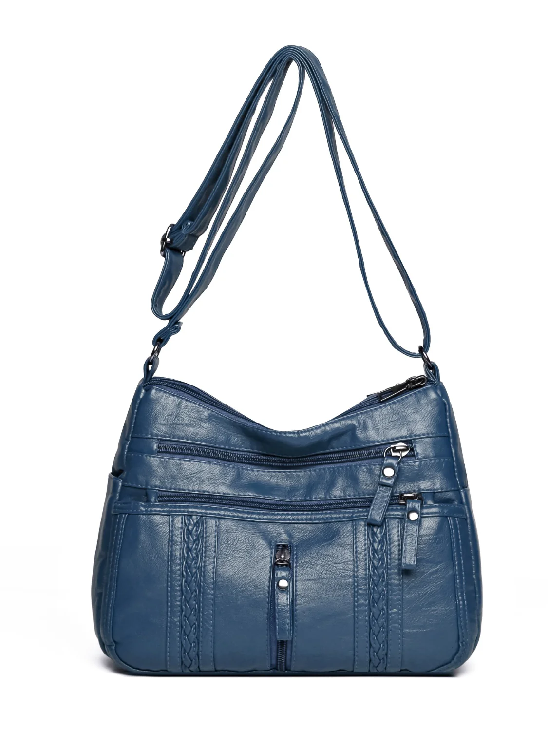 PU Leather Adjustable Strap Shoulder Bag - Image 4