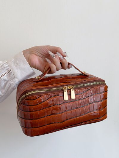 PU Leather Solid Color Wristlet - Image 14
