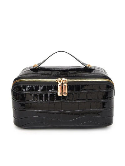 PU Leather Solid Color Wristlet - Image 24